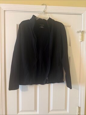 Talbots Women's Black Zip-Front Jacket